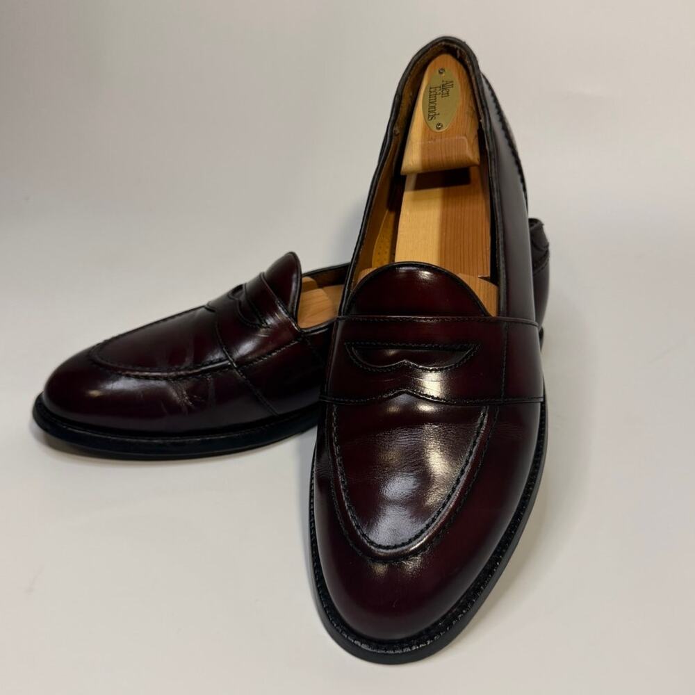 NEW HEELS Rancourt x Cole Haan Handsewn Penny Loafer Burgandy Made in Maine 9 D